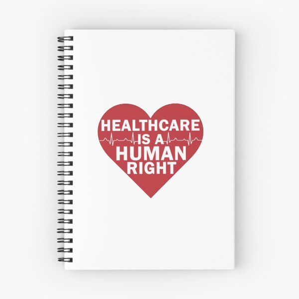 Item preview, Healthcare Is A Human Right | White Text, Red Heart designed and sold by tomefromme.