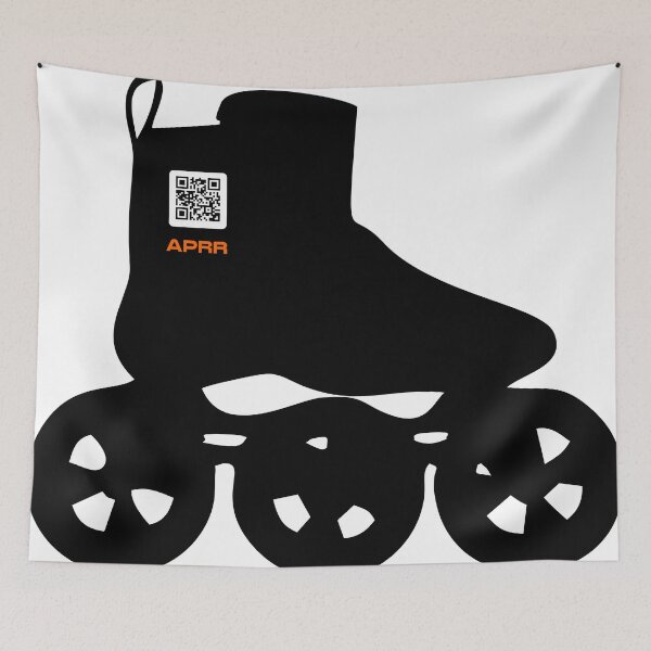 Item preview, APRR Atlanta Skate Club Inline TriSkate with QR code designed and sold by cwhiram.