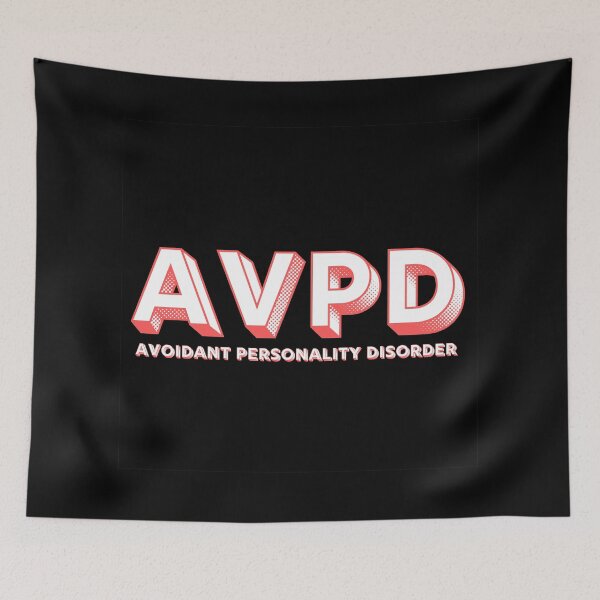 Item preview,  AVPD Avoidant Personality disorder Colorful in Red designed and sold by Creative Life.