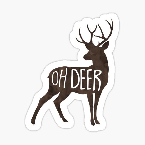 Oh Deer! Pun Sticker