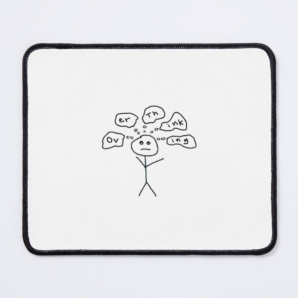 Item preview, Overthinking | Funny Meme | Drawing designed and sold by tomefromme.