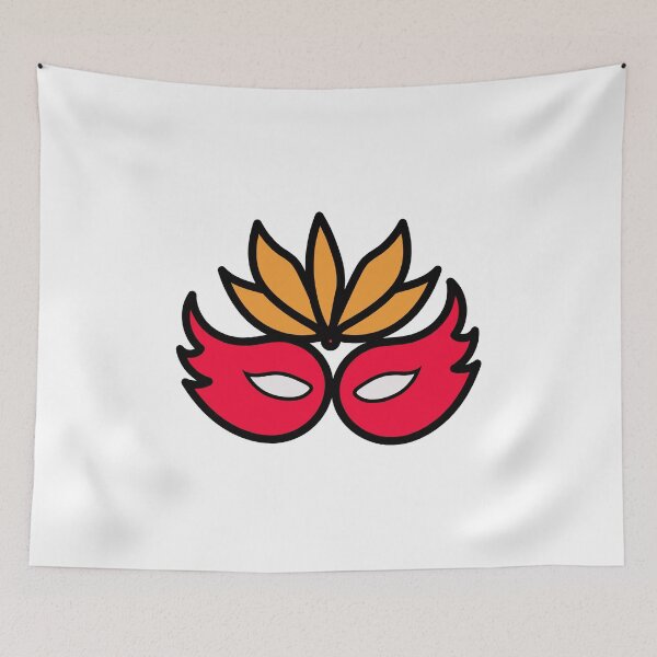 Item preview, carnival mask icon t-shirt | carnival mask icon art  designed and sold by KARTICK DUTTA.