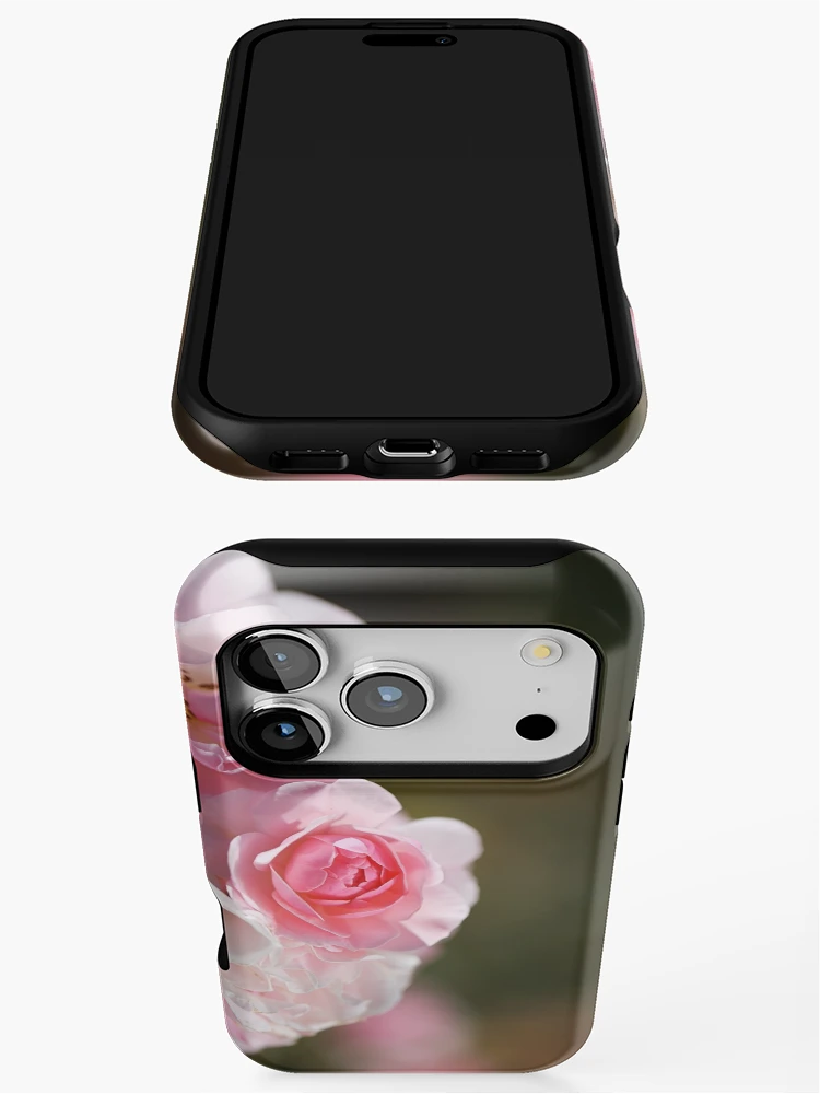 Thumbnail 3 of 4, iPhone Case, Pink Roses Curved Collection designed and sold by Joy Watson - Natural Light Photography .