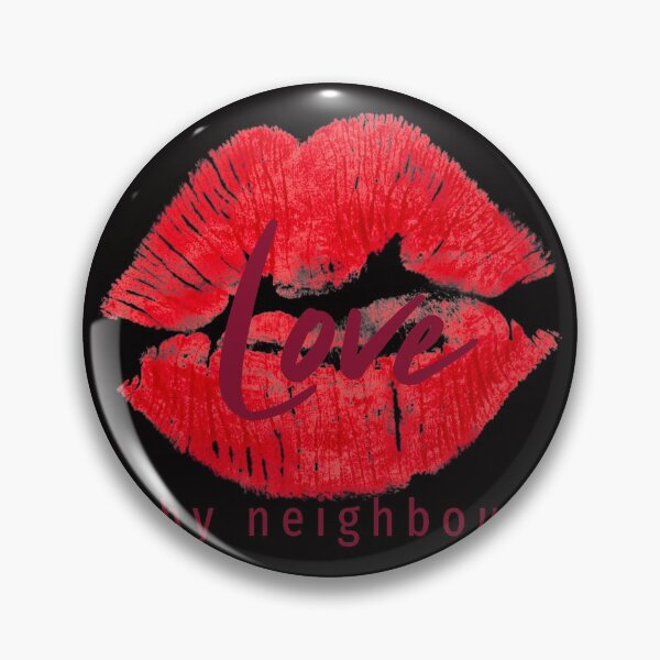 Item preview, Love thy neighbour red lips designed and sold by CoolSquidDesign.