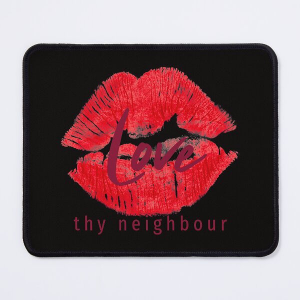 Item preview, Love thy neighbour red lips designed and sold by CoolSquidDesign.