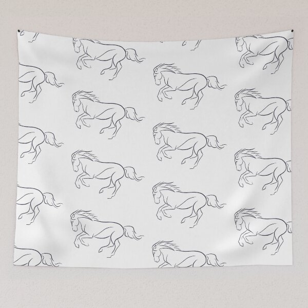Item preview, Minimalist Galloping Horse designed and sold by Freshpinesmell.