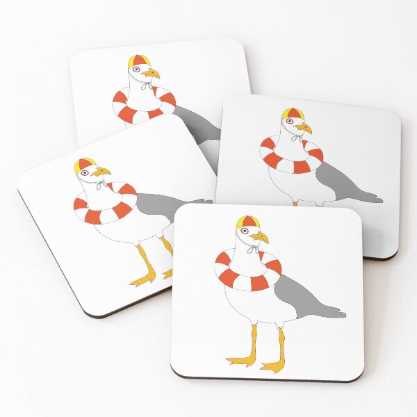 Item preview, Seagull Lifesaver on White designed and sold by Digitaldingo.