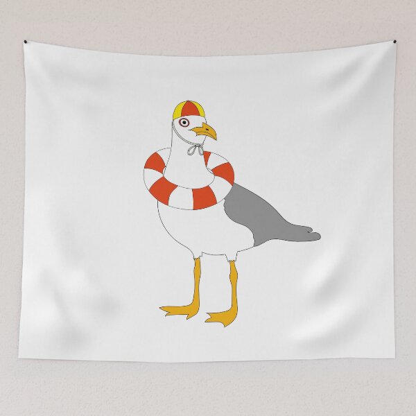 Item preview, Seagull Lifesaver on White designed and sold by Digitaldingo.