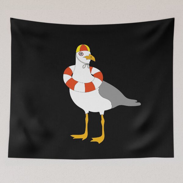 Item preview, Seagull Lifesaver on Black designed and sold by Digitaldingo.