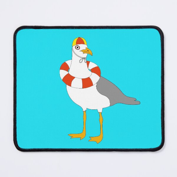 Item preview, Seagull Lifesaver on Blue designed and sold by Digitaldingo.