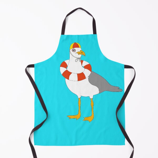Item preview, Seagull Lifesaver on Blue designed and sold by Digitaldingo.