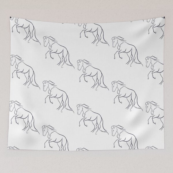 Item preview, Caballo de crianza minimalista designed and sold by Freshpinesmell.