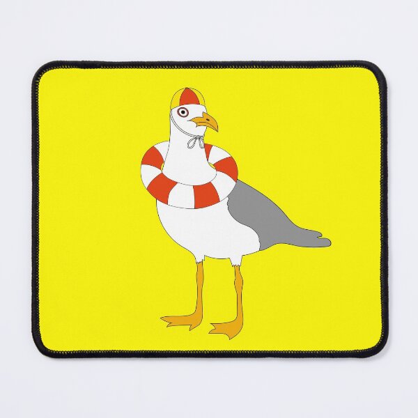 Item preview, Seagull Lifesaver on Yellow designed and sold by Digitaldingo.