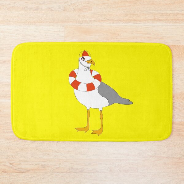 Item preview, Seagull Lifesaver on Yellow designed and sold by Digitaldingo.