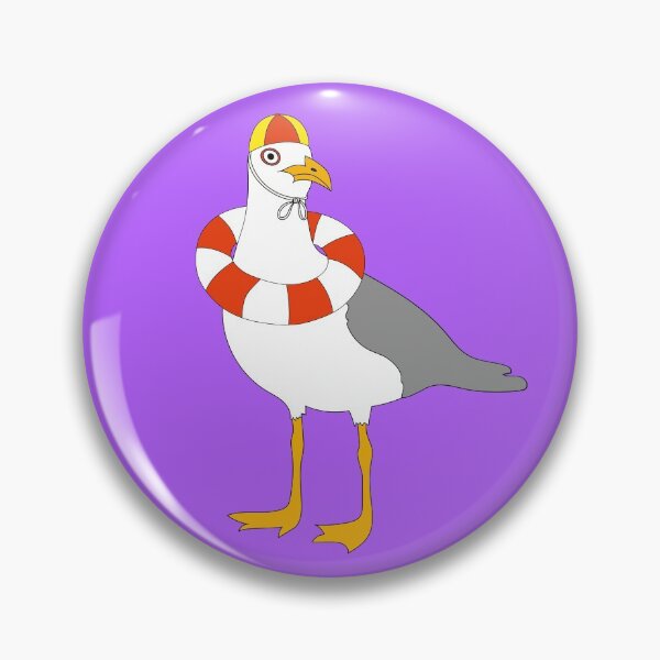Item preview, Seagull Lifesaver on Purple designed and sold by Digitaldingo.