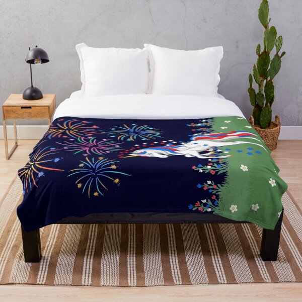 Item preview, Patriotic Red White Blue American Unicorn 4th of July Fireworks designed and sold by csforest.