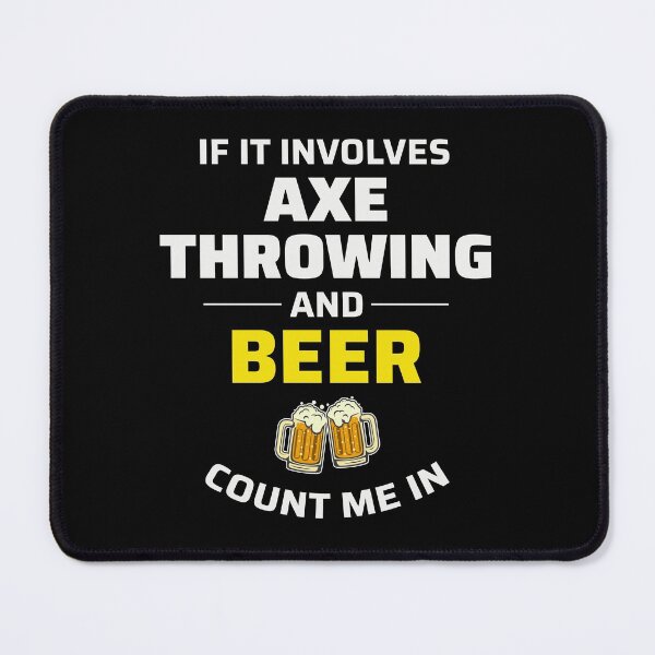 Item preview, Axe Throwing Thrower Hatchet Lumberjack Beer designed and sold by CuteDesigns1.