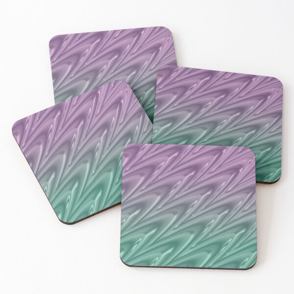 Item preview, Shiny Abstract Arched Pattern with a Subtle Green Purple Gradient Ombre Tie Dye Overlay designed and sold by AliCatOriginals.
