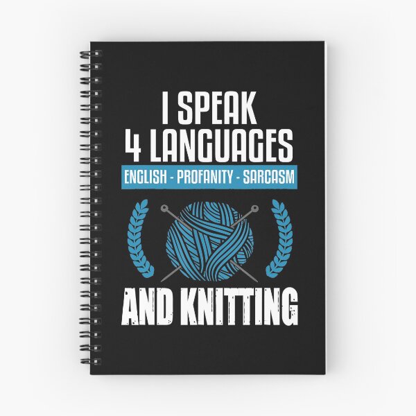Item preview, Knitting - I Speak 4 languages and Knitting designed and sold by spherevilla.