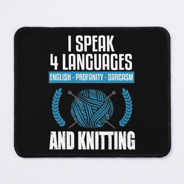 Item preview, Knitting - I Speak 4 languages and Knitting designed and sold by spherevilla.