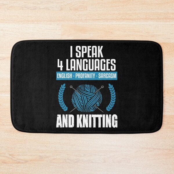 Item preview, Knitting - I Speak 4 languages and Knitting designed and sold by spherevilla.