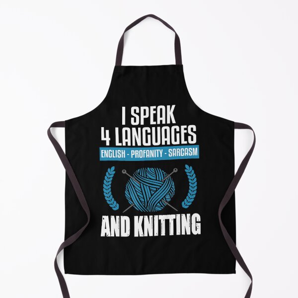 Item preview, Knitting - I Speak 4 languages and Knitting designed and sold by spherevilla.