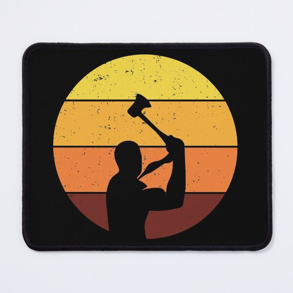 Item preview, Vintage Retro Axe Throwing Thrower Hatchet Sunset designed and sold by CuteDesigns1.