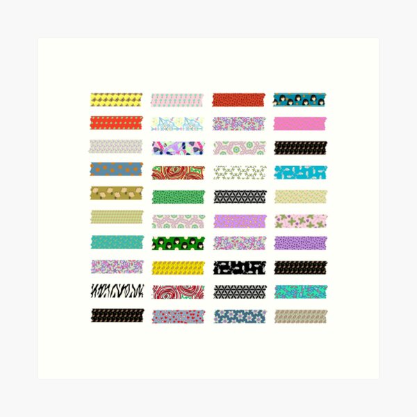 Washi Tape Clip Art, Crumpled Tape, Masking Tape, Floral Tape, Scrapbook  Tape, Rainbow Tape Clipart, Tape Clipart, Washi, Commercial OK 