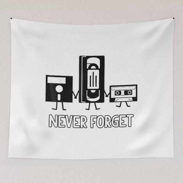 Item preview, Novelty Mens Never Forget Retro Vintage Cassette Tape designed and sold by keithldavis.