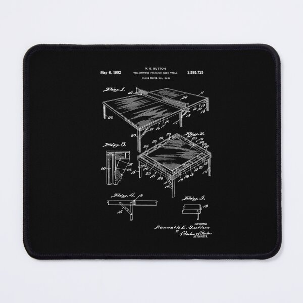 Item preview, Two Section Foldable Game Table Patent 1952 designed and sold by LadyMay Vintage.
