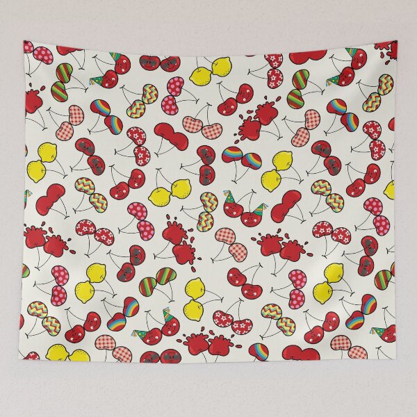 Item preview, Oh! I'm Mad About Cheeky Cherries Pattern © fatfatin designed and sold by fatfatin.