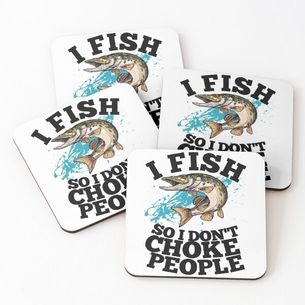 Item preview, I Fish So I Don't Choke People Funny Sayings Fishing For Bass Fishing Lover T-shirt designed and sold by world-of-things.