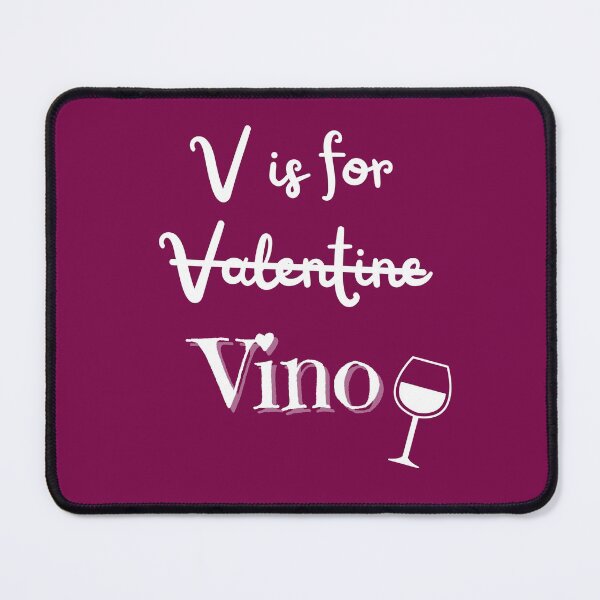 Item preview, V is for Vino Valentine's Day designed and sold by expatessentials.
