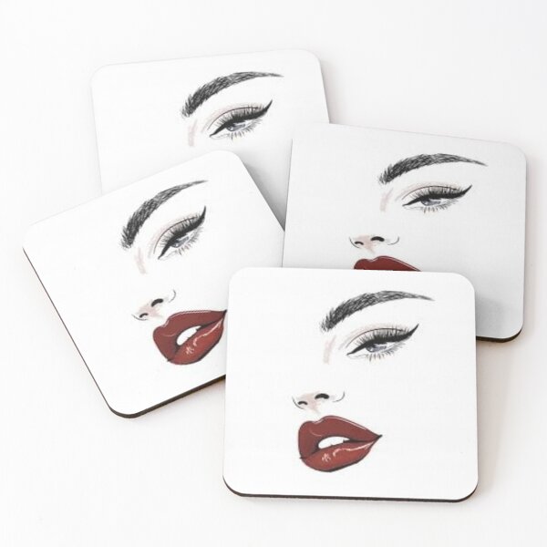Item preview, Woamn in Red Lip Stick Makeup, designed and sold by Tekia242.