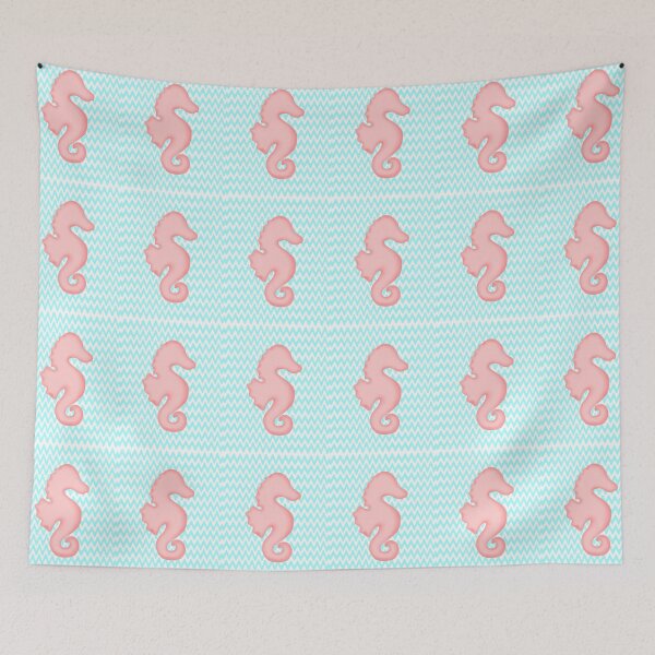 Item preview, Pink Teal Seahorse designed and sold by BeachBumFamily.