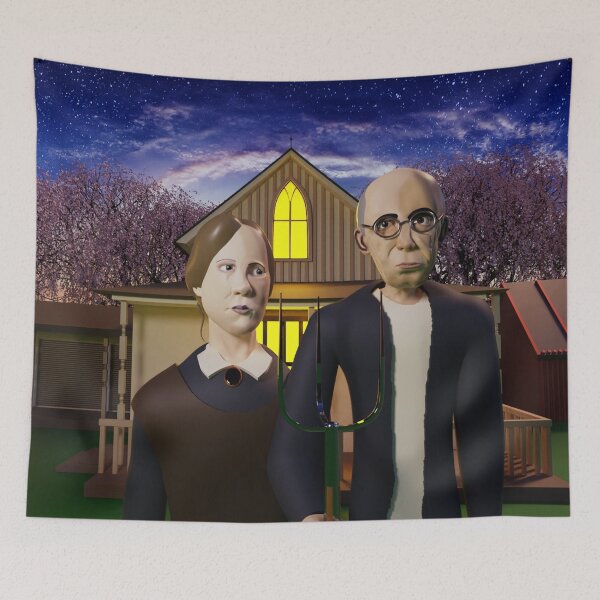 Item preview, Nightly American Gothic designed and sold by Mohannad Haikal.