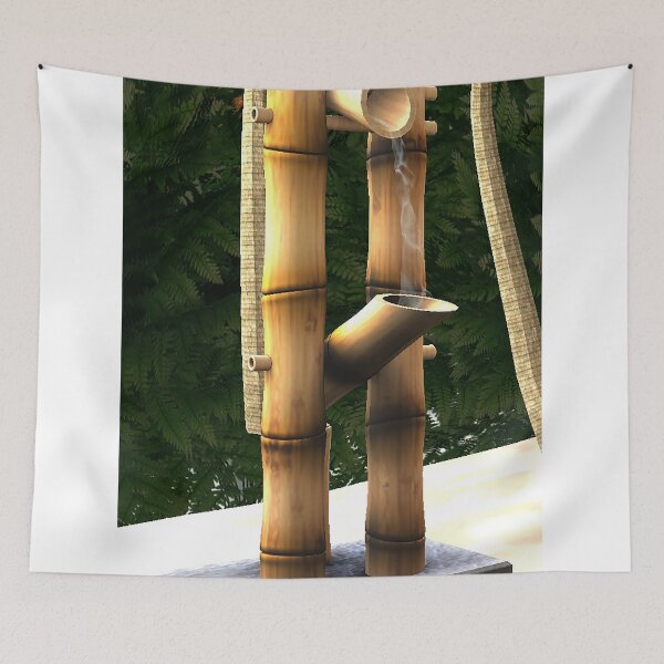 Item preview, bamboo fountain on a beach designed and sold by The Poette.