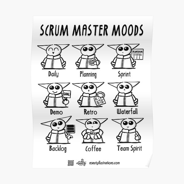 Scrum Master Moods Poster