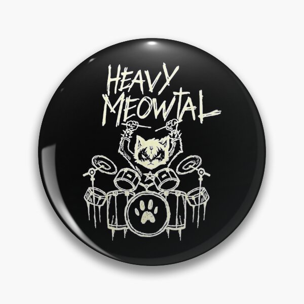 Artikelvorschau, Heavy Meowtal Headbanger Geschenk Schlagzeuger entworfen und verkauft von Kelselary650.