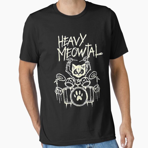 Artikel-Vorschau von Heavy Meowtal Headbanger Geschenk Schlagzeuger, designt und verkauft von Kelselary650.