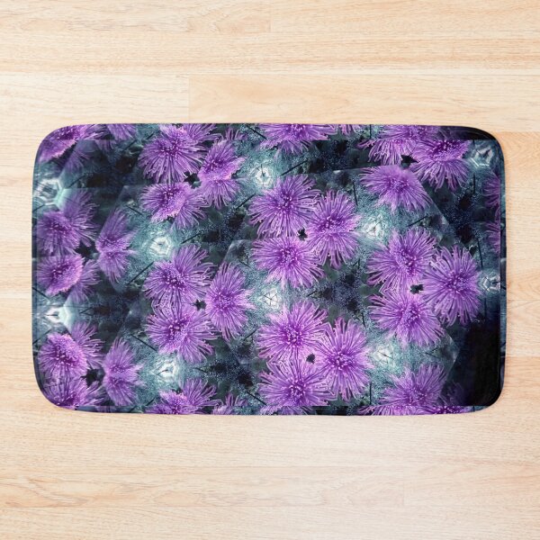 Item preview, flower kaleidoscope (126) - purple chrysanthemums designed and sold by expl-rations.