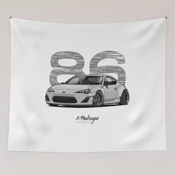 Item preview, GT86 whitegrey designed and sold by LaPlumeDeFleur.