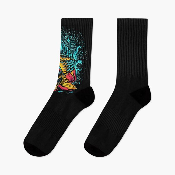 Item preview, Arowana Fish with Flowers and splash of water designed and sold by LilysGoodies.