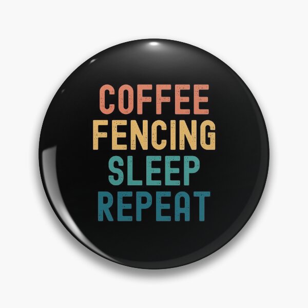 Item preview, Coffee Fencing Sleep Repeat - Funny Fencing & Coffee Gift designed and sold by kindxinn.