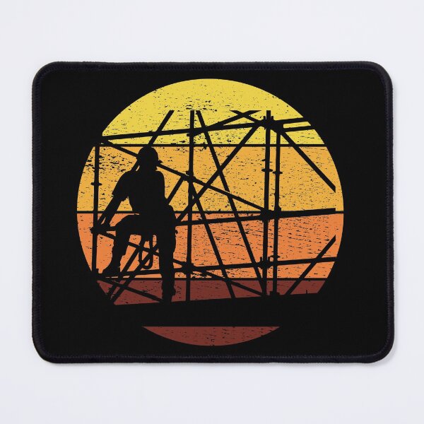 Item preview, Scaffolder Scaffold Scaffolding Platform Worker Vintage Retro designed and sold by CuteDesigns1.