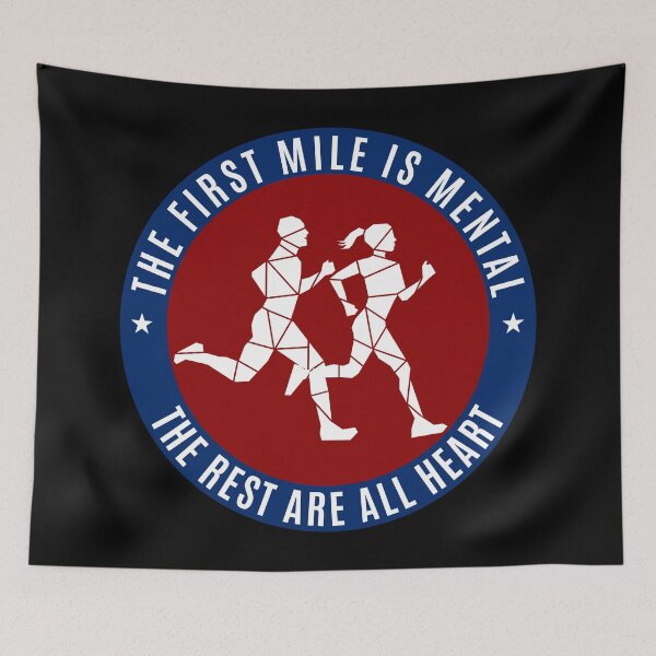 Item preview, THE FIRST MILE IS MENTAL designed and sold by the Zarock Shop.