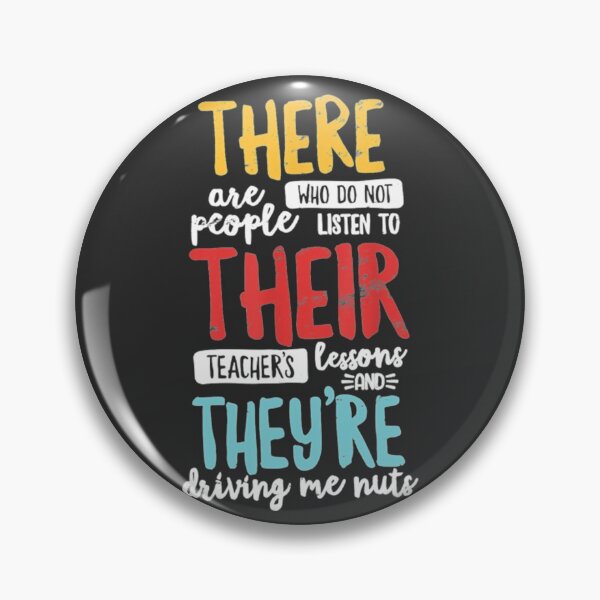 Item preview, There Their They&39;re English Grammar Teacher Distress designed and sold by Gcinn.