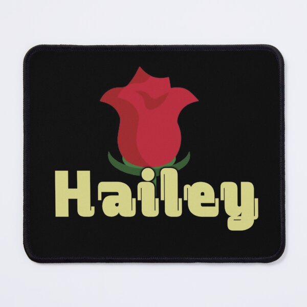 Item preview, Name Hailey Lettering With Red Rose designed and sold by Delandor.