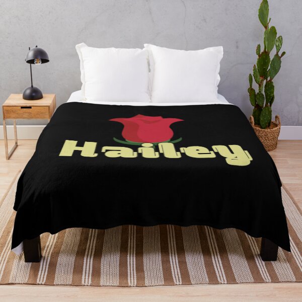 Item preview, Name Hailey Lettering With Red Rose designed and sold by Delandor.
