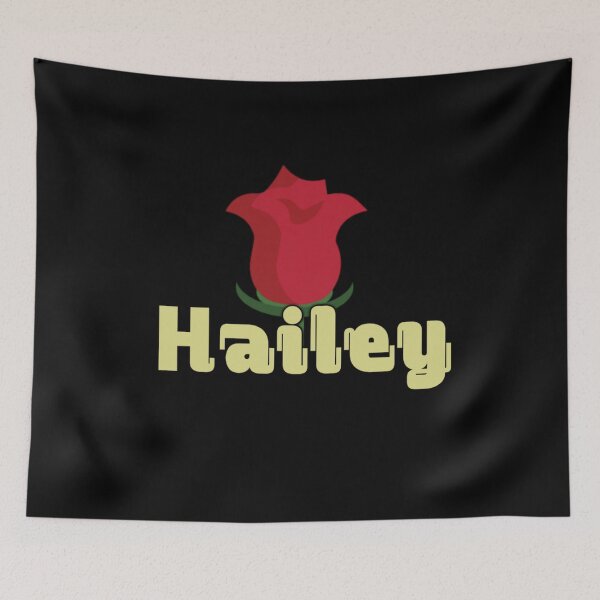 Item preview, Name Hailey Lettering With Red Rose designed and sold by Delandor.